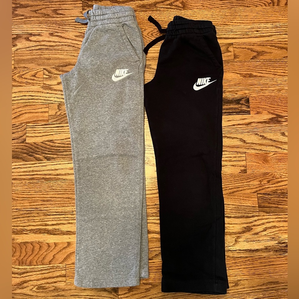 Boys Nike Sweatpants, sz M: set of 2: black & gray